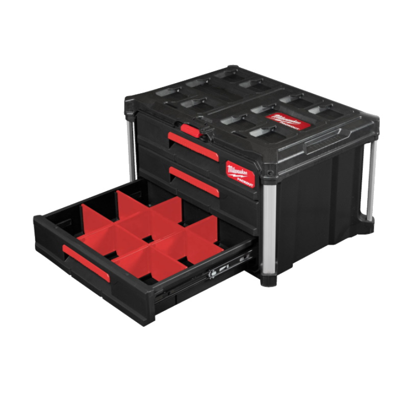 Ящик Milwaukee PACKOUT 4932472130, с 3-мя выдвижными отсеками  в Туле
