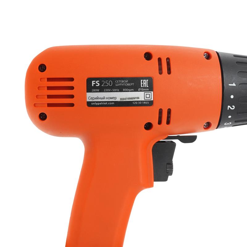 Сетевая дрель-шуруповерт Patriot FS 250 The One