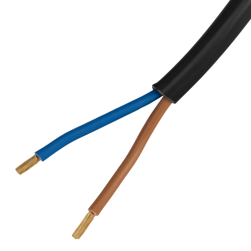 Шнур сетевой Denzel Energy Series 37661, ПВС, 1,5 м, 2х1 мм, с неразборной вилкой, черный в Твери