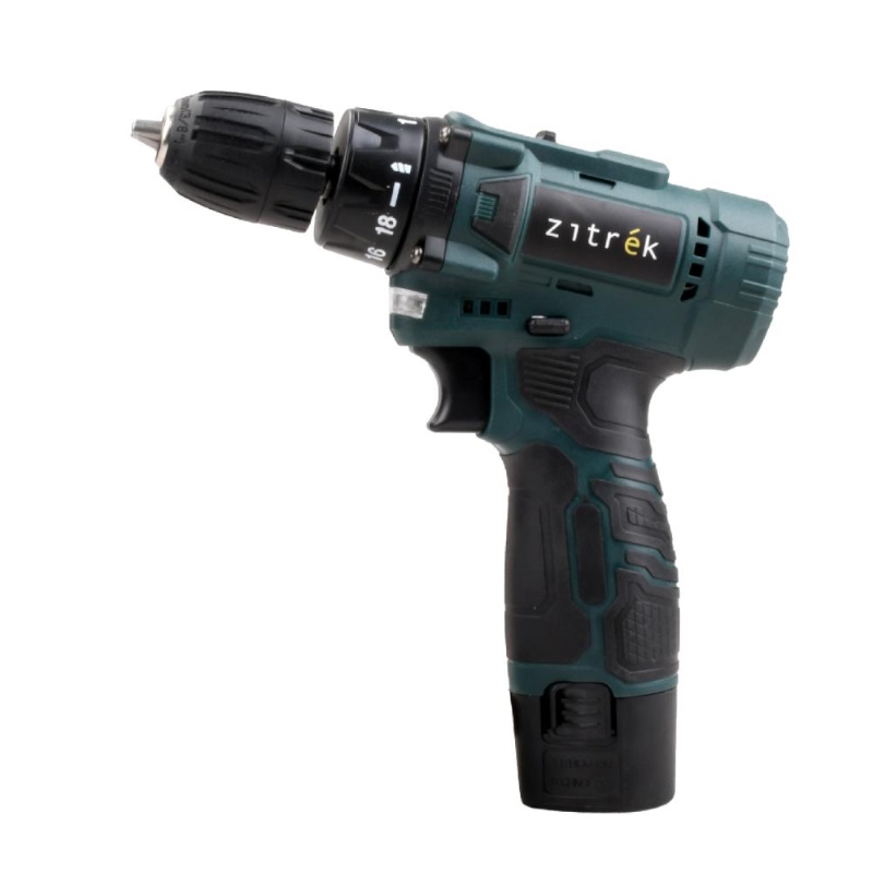 Дрель-шуруповерт аккумуляторная Zitrek Green 12V Max 085-1016, 12В, 2х2.0Ач в Вологде