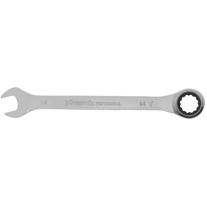 Ключ комбинированный трещоточный MATRIX 14807 14 мм CrV в Костроме