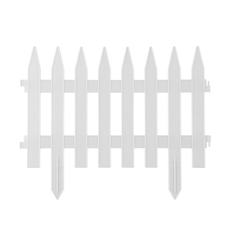 Декоративный забор Grinda Классика 422201-W, 28х300 см, белый, 7 секций в Череповце