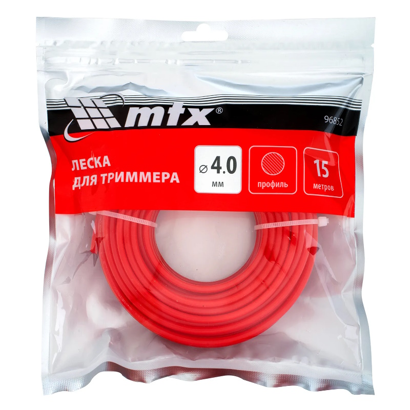 Леска для триммера круглая MTX 96852, 4,0 мм х 15 м