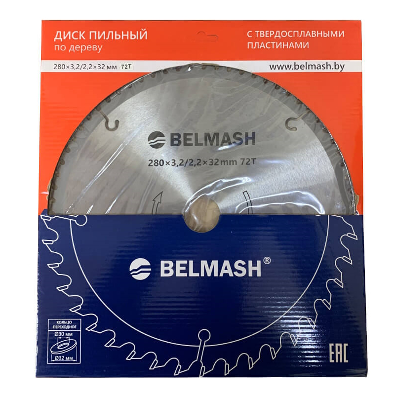 Диск пильный Belmash RD116A (280х3,2/2,2х32/30мм, 72Т) в Ярославле