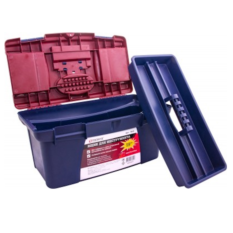 Ящик для инструмента Thorvik TB19 053806, 19", пластиковый, 490х275х240 мм в Иваново