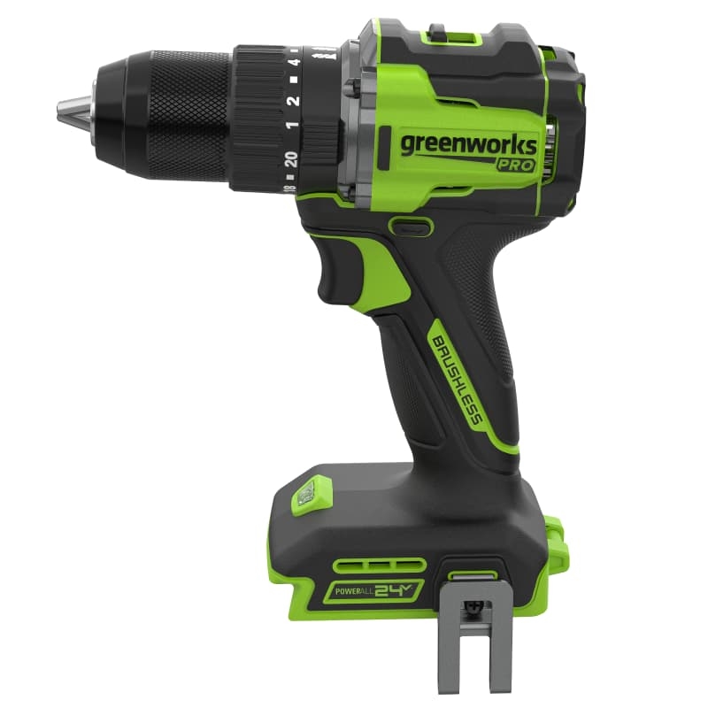 Дрель-шуруповерт ударная аккумуляторная Greenworks HD560 HD56000, 24V, б/щет, 30/60 Нм, SPIN-STOP, 0,8-13мм, без АКБ и ЗУ в Череповце