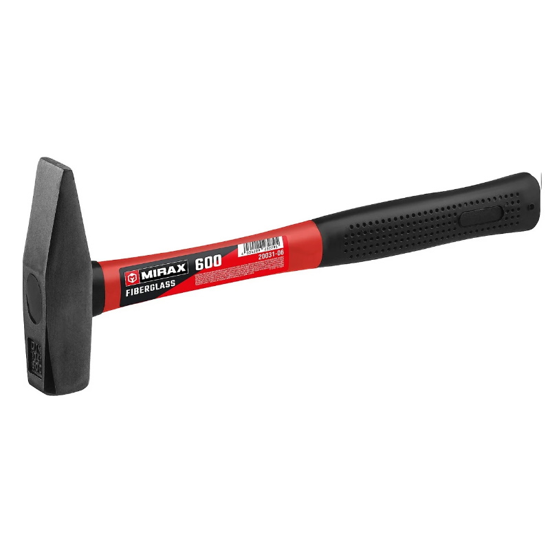 Молоток слесарный Mirax 600г с фиберглассовой рукояткой 20031-06 332₽