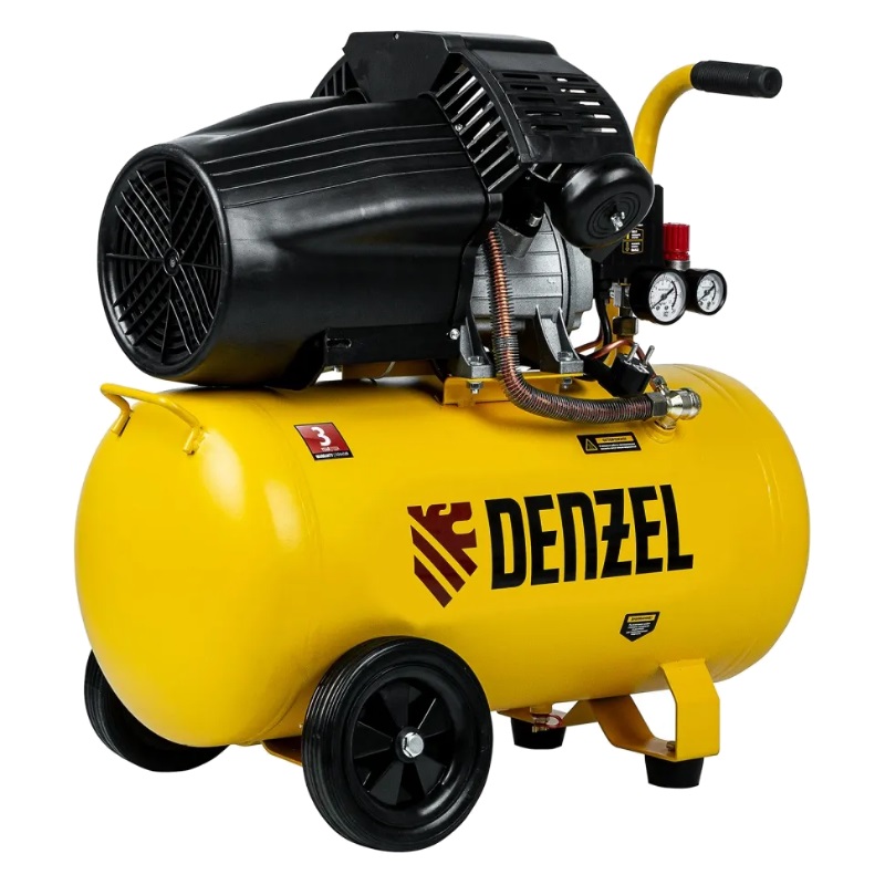 Компрессор воздушный Denzel DCV2200/50, 2,2 кВт, 380 л/мин, 50 л, 58167 в Иваново