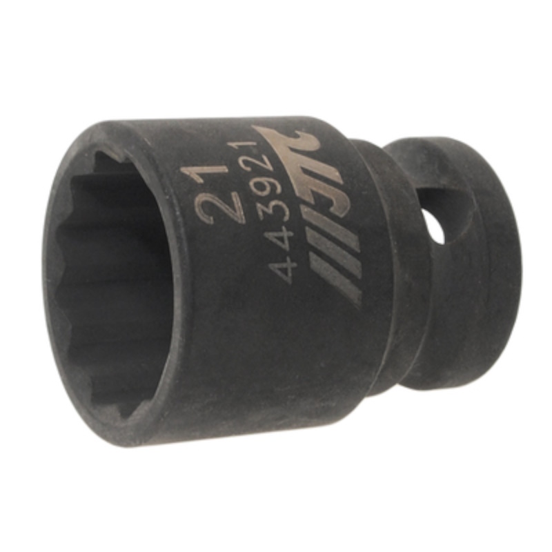 Головка торцевая ударная JTC JTC-443921 12-гранная 12x21 мм длина 38 мм 366₽