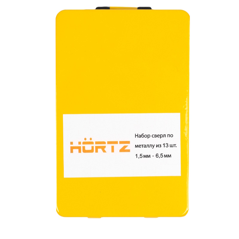 Набор сверл по металлу Hortz 238139, 1.5-6.5 мм Р6М5 металлический кейс, 13 шт. в Твери