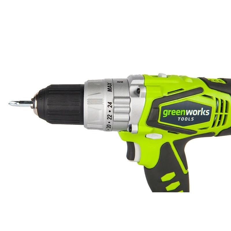 Аккумуляторная ударная дрель-шуруповерт Greenworks 3802407 в Иваново