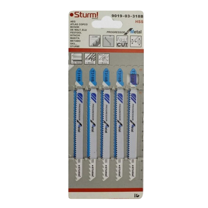 Пилки для лобзика STURM 9019-03-318B 5 шт. в Иваново