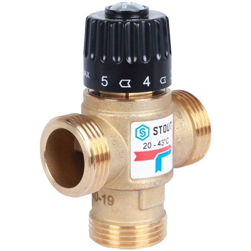 Термостатический смесительный клапан Stout SVM-0120-164325 1"HP 20-43 C KV 1.6 в Иваново