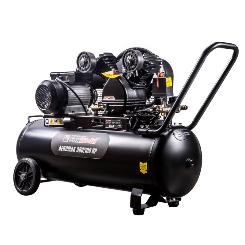 Компрессор масляный ременной FoxWeld AEROMAX 380/100 HP 7068