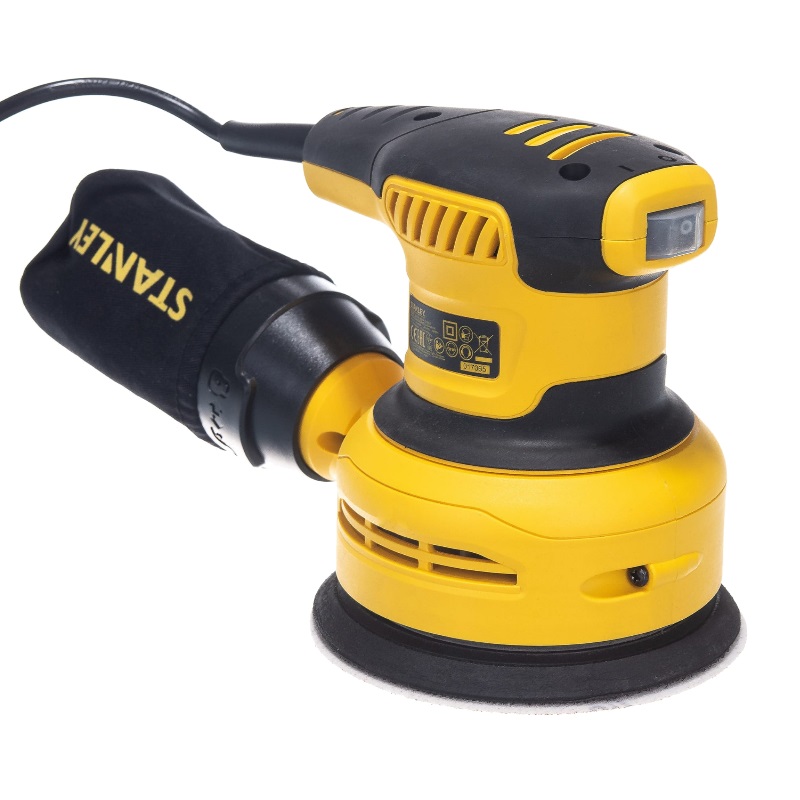 Эксцентриковая шлифмашина Stanley SS30-RU (мощность 300 Вт, вес 1,4 кг, работа с пылесосом, оснастка 125 мм) в Твери