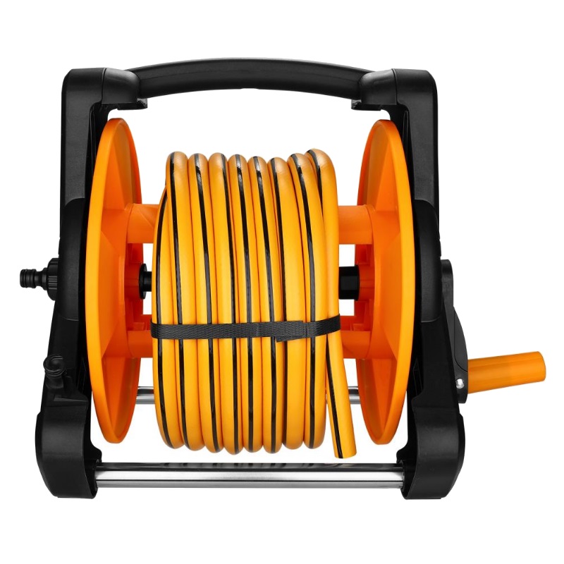 Набор для полива Deko DKI15 065-0462: катушка, шланг усиленный 1/2" 15м+2м, 9 предметов в Иваново