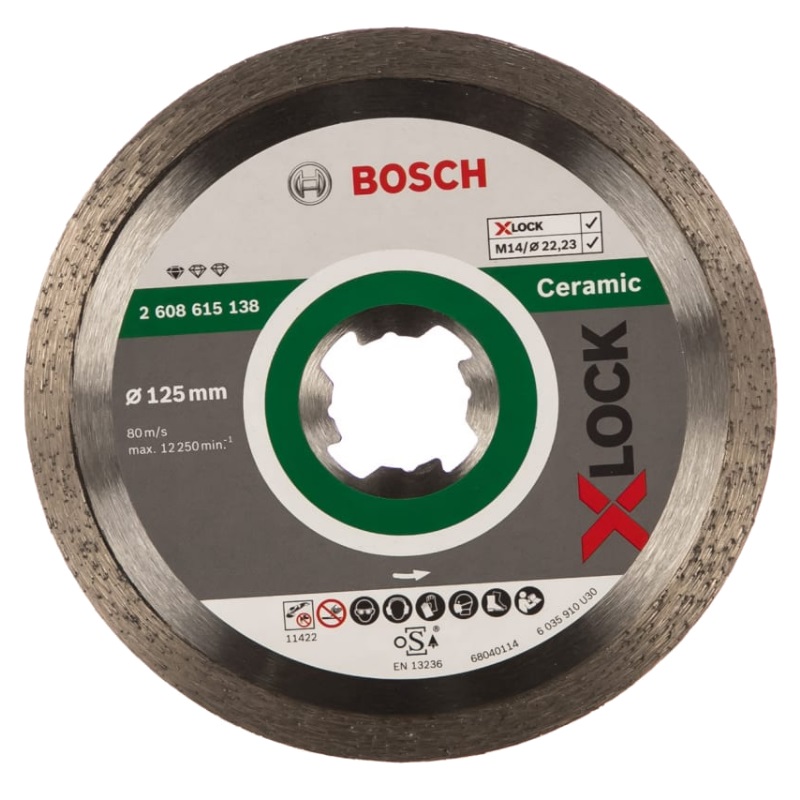 Алмазный диск Bosch X-Lock Standard Ceramic 2.608.615.138 (125 мм) в Кинешме