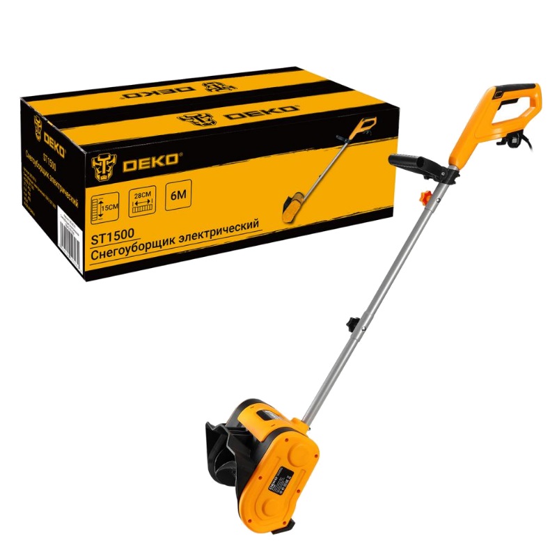 Легкий снегоуборщик электрический Deko ST1500 082-0016 8480₽