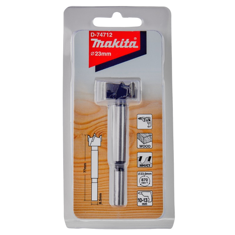 Сверло Форстнера Makita STANDARD D-74712 для кухонных петель (23x77) в Костроме