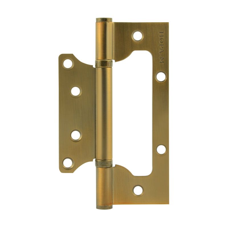Петля дверная бабочка Нора-М 15948, 800-5", 125*75*2.5, без колпачка, накладная, матовый кофе в Рыбинске