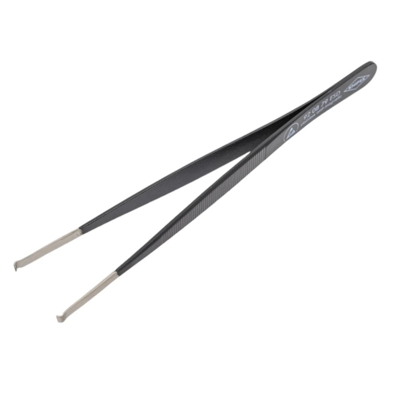 Пинцет позиционный Knipex KN-920879ESD, 122 мм, гладкие губки, захват круглых деталей Ø 1.0 мм в Ярославле