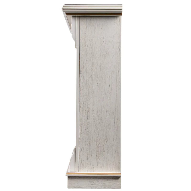 Портал Firelight Barocco 30 НС-1294118, шпон, белый дуб, с золотой патиной