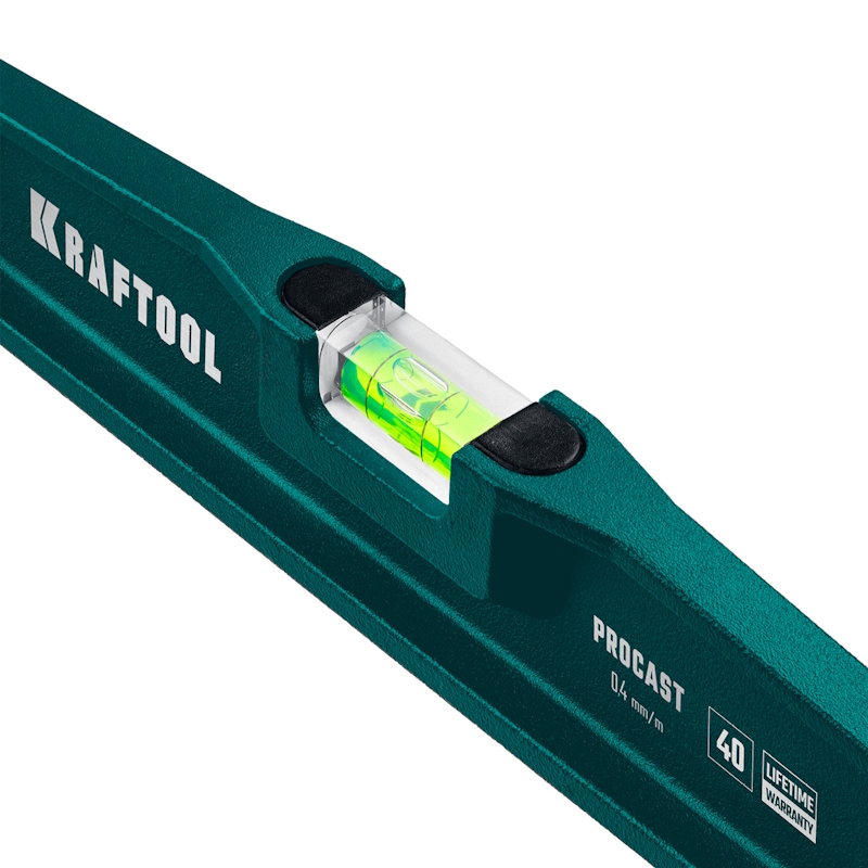 Уровень Kraftool "SUPERKRAFT-T" 34717-040, литой, 2 ампулы, 0,5 мм/м, 400 мм в Коврове