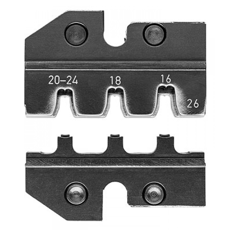 Плашка опрессовочная Knipex KN-974926: штекеры Micro-Fit™ Molex, AWG 24-20/18/16, 3 гнезда в Костроме