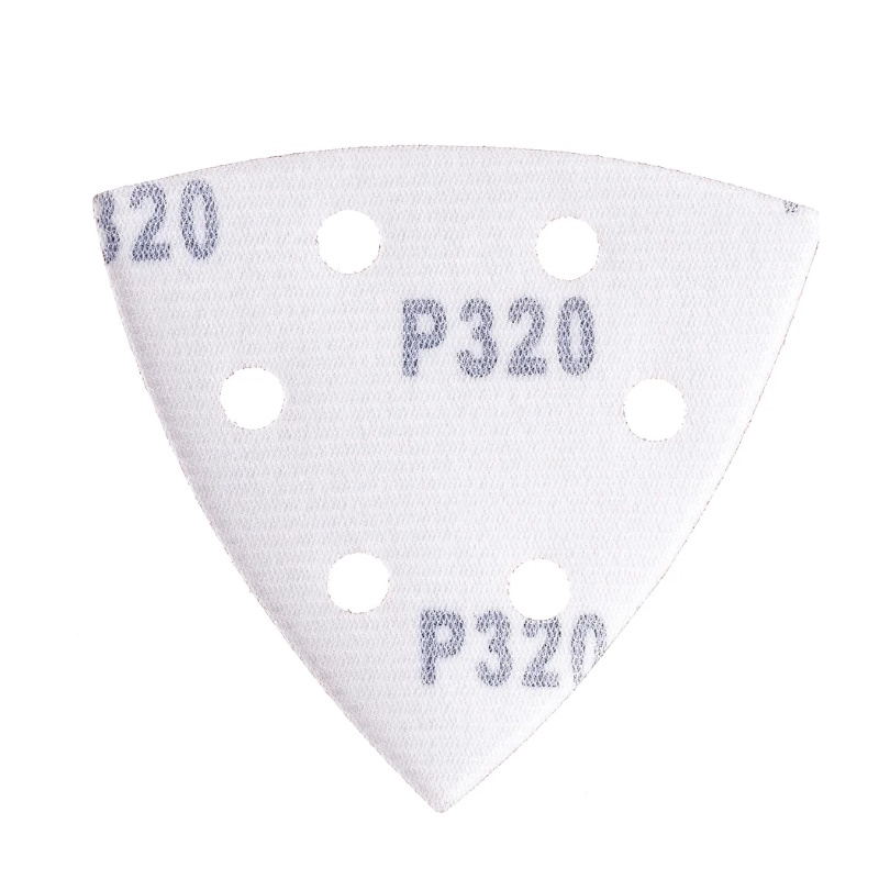 Шлифлист Gepard GP5006-320, 93мм, дельта, Р320, для дерева, 6 отверстий, 5шт. в Ярославле