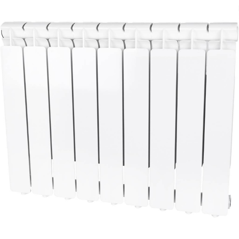 Радиатор Stout Bravo 500 SRA-0120-050009 9 секций алюминиевый нижнее правое подключение белый RAL 9010 13010₽