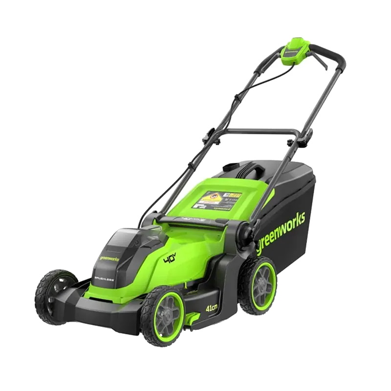 Газонокосилка аккумуляторная Greenworks GD40LM411 2521007UB, 40V, бесщеточная, 41 см, c 1хАКБ 4Ач и ЗУ