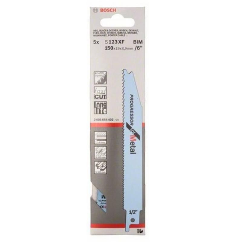 Сабельные пилки Bosch S 123 XF 2.608.654.402 (5 шт.) в Костроме