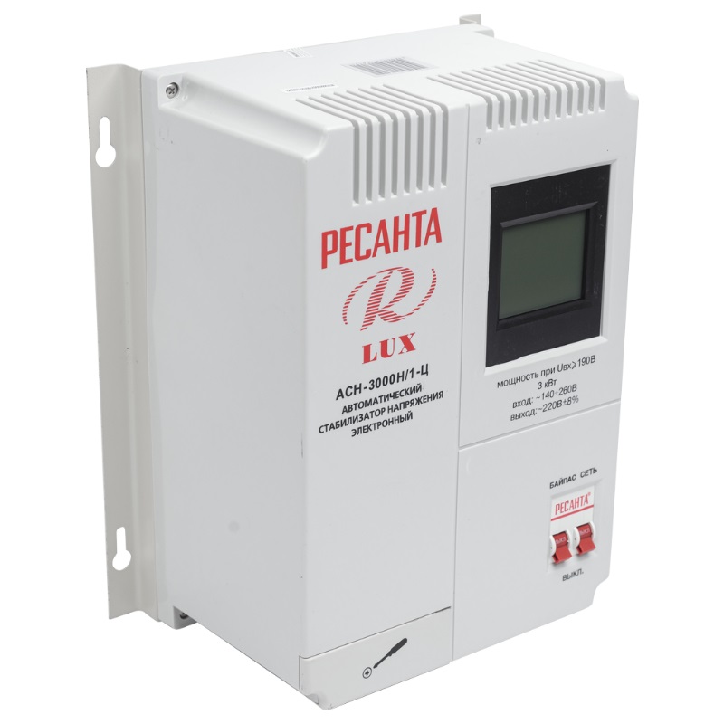 Стабилизатор напряжения Ресанта ACH-3000Н/1-Ц LUX 63/6/21 в Ярославле