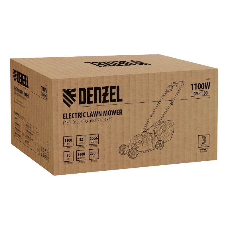 Газонокосилка электрическая Denzel GM-1100 96626 в Иваново