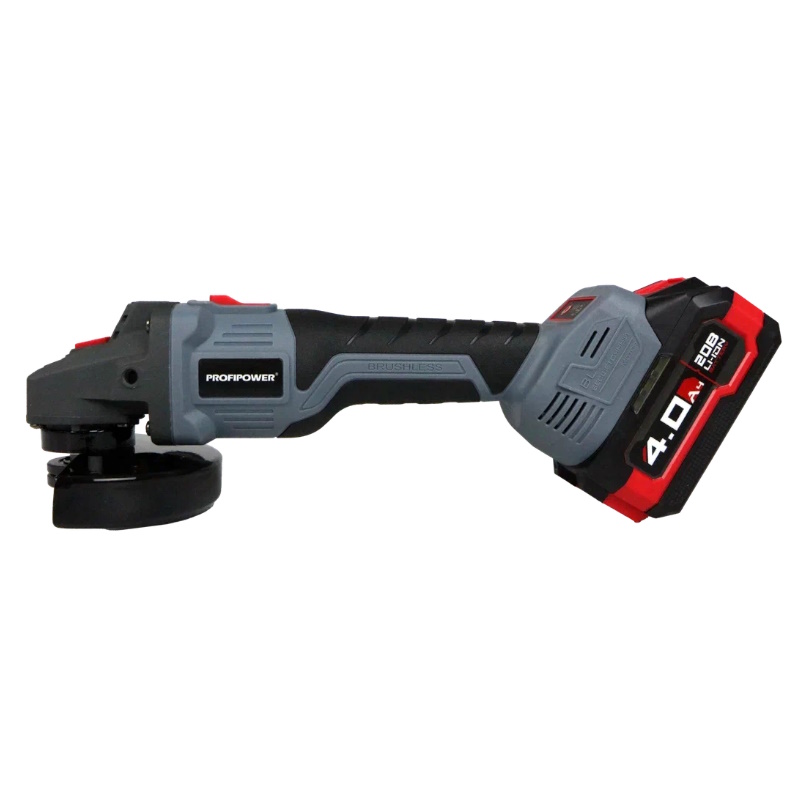 Угловая шлифмашина (болгарка) аккумуляторная ProfiPower MKDGA-20V E0080, 125 мм, 20 В, регулировка оборотов, в кейсе в Коврове
