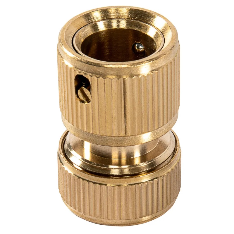 Набор для подключения шланга Palisad 66210, 1/2", переходник, 2 соединительных аквастопа), латунный в Александрове