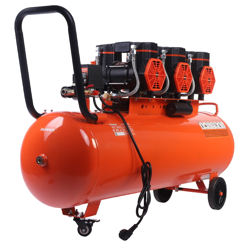 Компрессор поршневой безмасляный Patriot KDS 580 F100 526302499 580 лмин 285 кВт 8 бар 100 л 2800 обмин быстросъем елочка 14