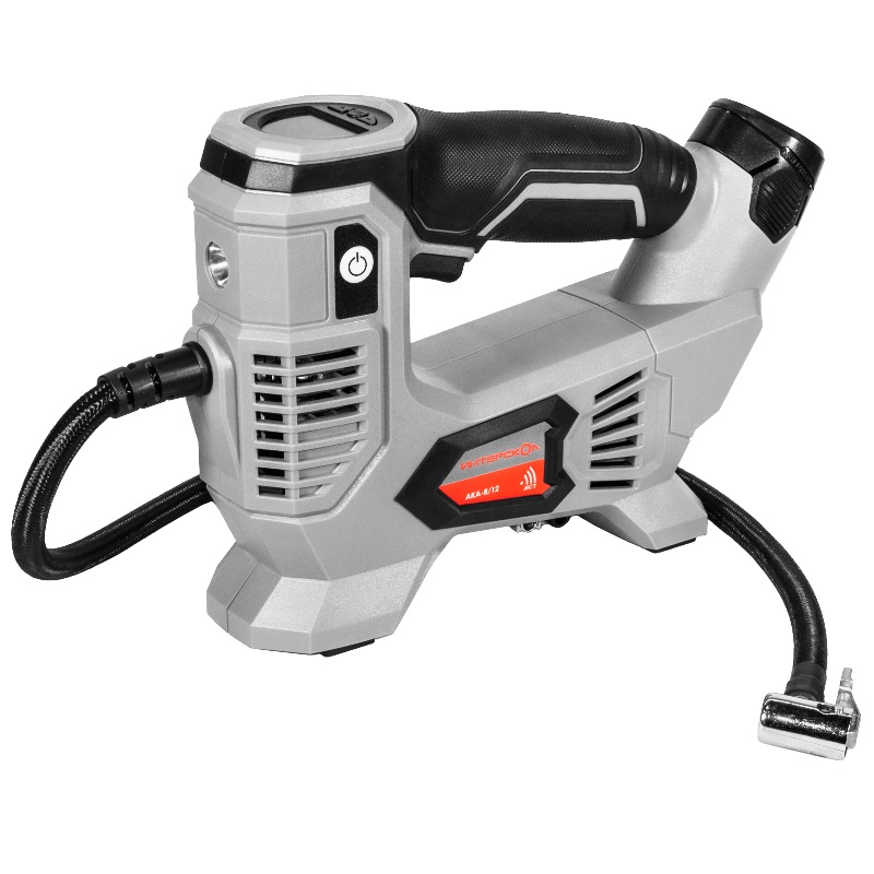 Аккумуляторный автомобильный компрессор Интерскол АКА-812ЭМ 2xLi-ion 20 Ач ЗУ 8122270 6990₽