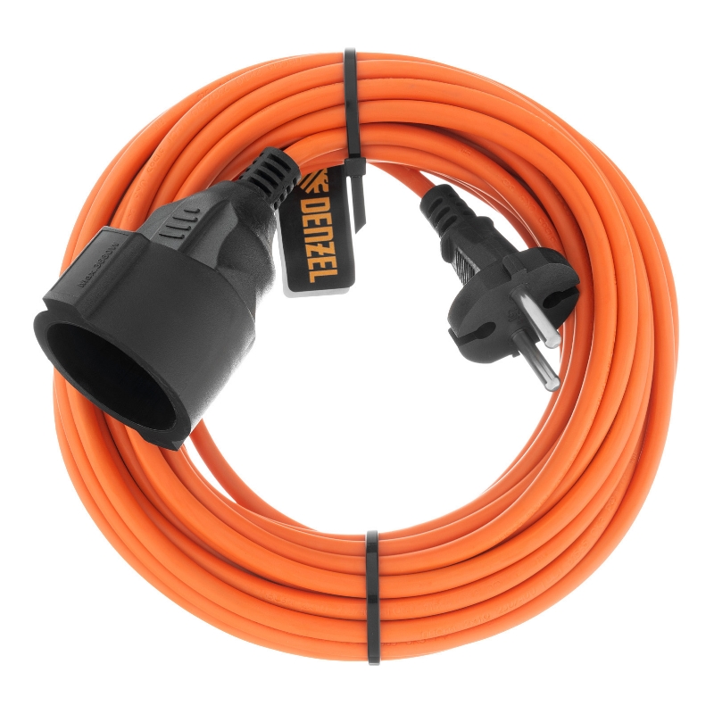 Удлинитель-шнур силовой Denzel Garden Series 37401, б/з, ПВС, 10м, 1 розетка, 2*1 мм в Муроме