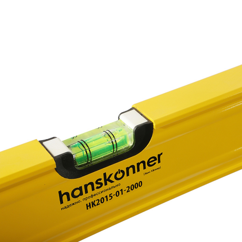 Уровень Hanskonner HK2015-01-2000, 2000 мм, фрезерованный, магнитный, 3 глазка, точность 0.5 мм/м в Угличе