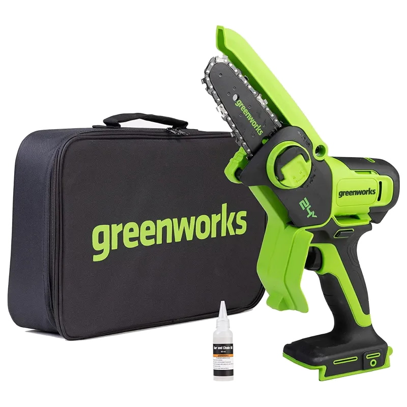 Цепная мини-пила аккумуляторная Greenworks GD24CSMNX 24V 2008707UA, 15 см, бесщеточная, c 1хАКБ 2Ач и ЗУ в Иваново