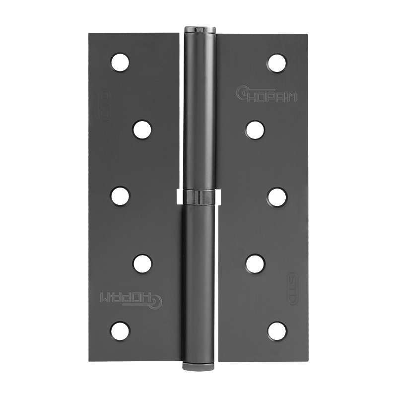 Петля дверная разъемная Нора-М 750-5" STD 18707, 120*80*2,5, без колпака, графит, правая в Костроме