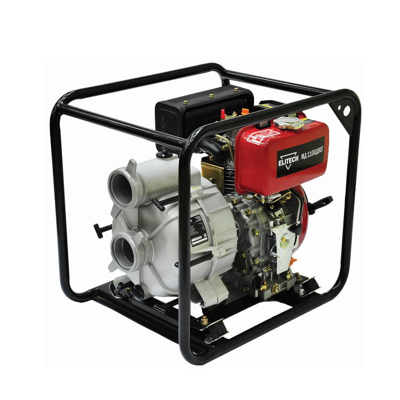 Мотопомпа дизельная Elitech МД 1100 Д 80 Г 193480, 5.5 лс,1100 л\мин