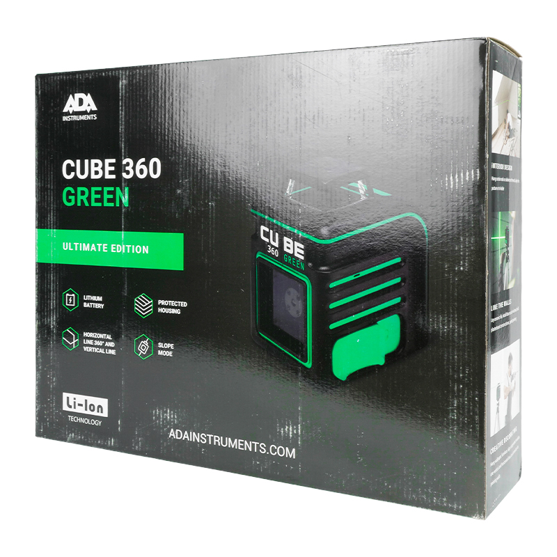 Лазерный уровень ADA Cube 360 Green Ultimate Edition А00470 в Иваново
