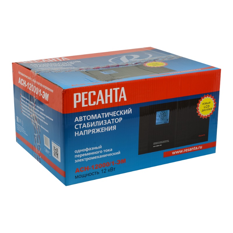 Стабилизатор напряжения Ресанта ACH 12000/1-ЭМ 63/1/17
