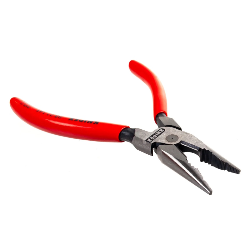 Плоскогубцы Knipex KN-0821145, комбинированные остроконечные с удлинёнными губками, 145 мм, фосфатированные, обливные ручки в Туле