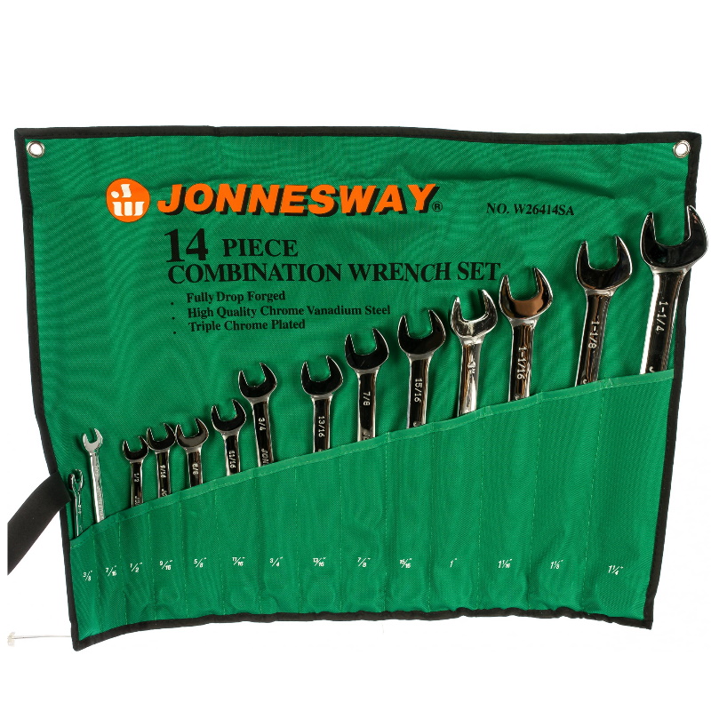 Набор комбинированных ключей дюймовых Jonnesway 3/8"-1-1/4" W26414S, 14 предметов в Иваново