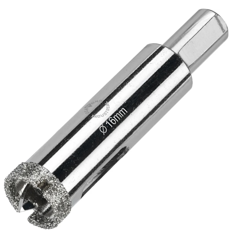 Алмазная коронка с центрирующим сверлом по керамограниту Diamond Industrial DIDCSC016, 16 мм в Кинешме