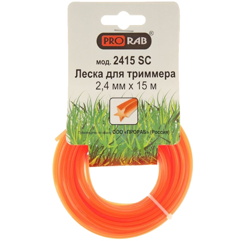 Леска для триммера Prorab 2415 SC, 2.4 мм в Иваново