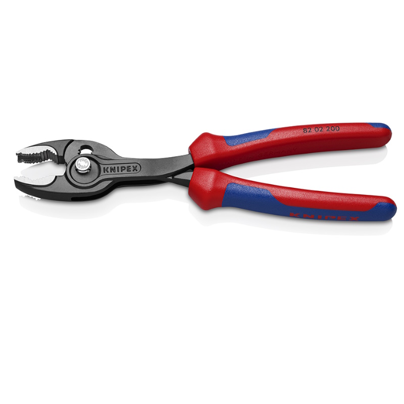 Клещи с фронтальным и боковым захватами Knipex TwinGrip KN-8202200, зев 4-22 мм, длина 200 мм, 2-комп ручки в Иваново